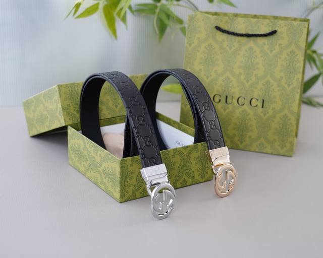 古驰 高版本 腰带 全球轰抢单品 原单小牛皮制作 非市面普通货 低调奢华 日常又时髦 顶级五金 配礼盒 纸袋包装等..