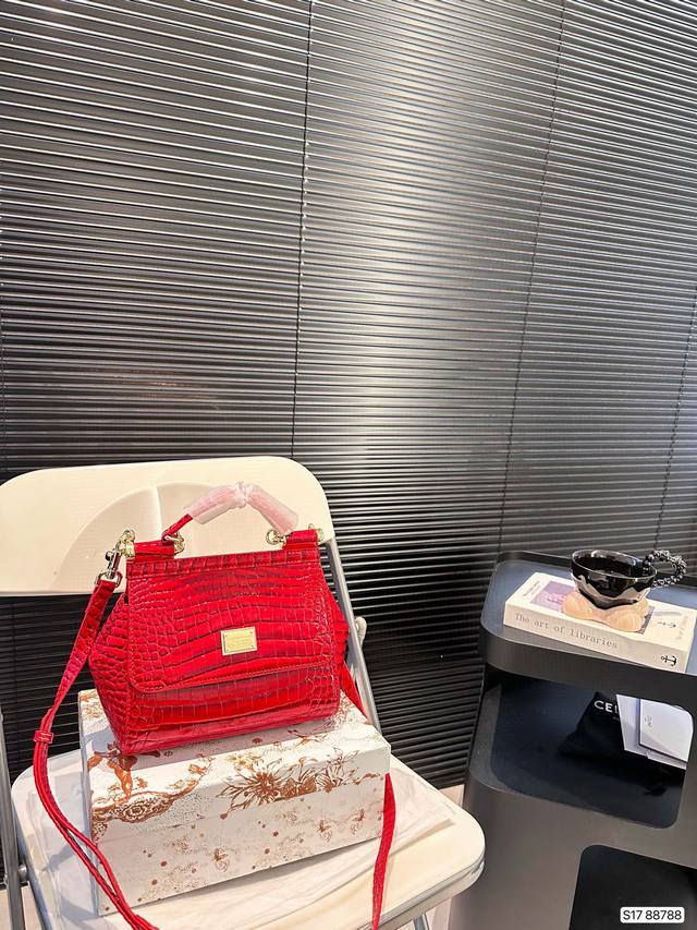 配盒子 Dg 杜嘉班纳 新款 手提 单肩 斜挎款 官网最新包 喜欢的不得了 特别有腔调 颜值无敌高 复古 优雅 奢华 大气 想到一切美好的词都想给它 一定要入的