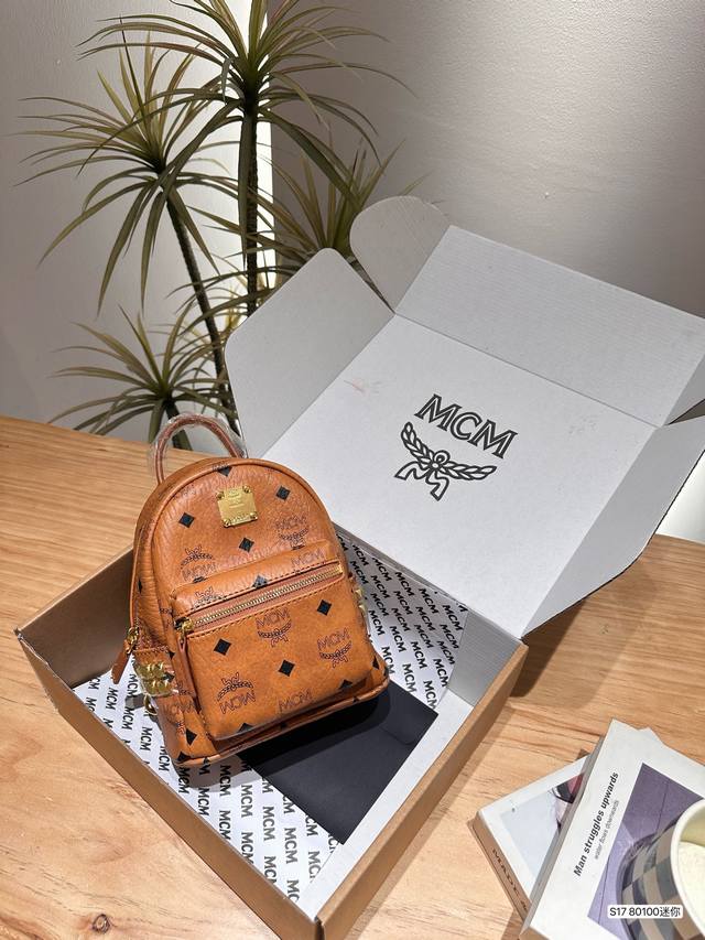 迷你 Mcm双肩 使用体验感太棒了完全解放双手 #Mcm经典必入包尺寸17.5 21 货号大80100