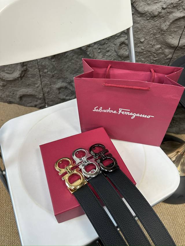 升级版 菲拉格慕！！ 高版本！全钢头 腰带 嘿哈 原单牛皮全钢头皮带～热门款 皮带里面最火的啦～质量很好 全套包装！五金绝对不褪色 皮带头和专柜一样的哦～ 配礼