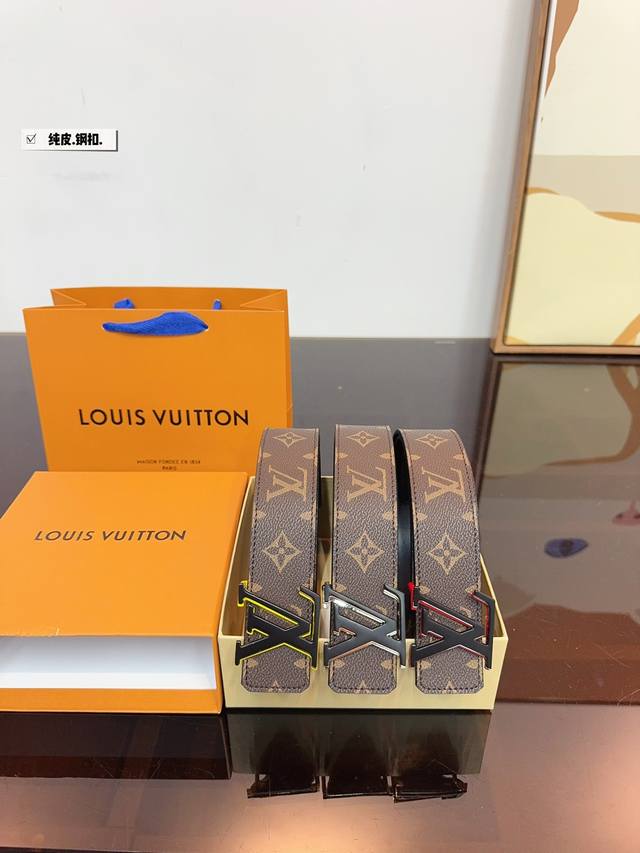 精美礼盒包装 送男友 送父亲 送给自己 首选 实在太高级啦 高版本皮带腰带[ 牛皮皮带～热门款 皮带里面最火的版本啦～质量很好 全套包装！五金绝对不褪色 皮带头