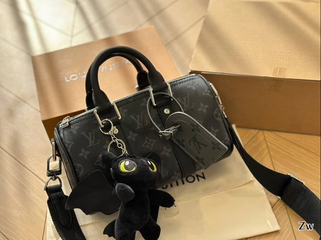 折叠盒 Lvkeepall枕头包 新款 手提 斜挎 尺寸25Cm 男女通用哦