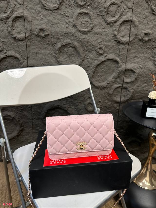 配折叠盒 香奈儿新款发财包woc女包女士单肩包斜挎包 全新链条包王炸爆款 复古又休闲爱了爱了 尺寸19.13Cm