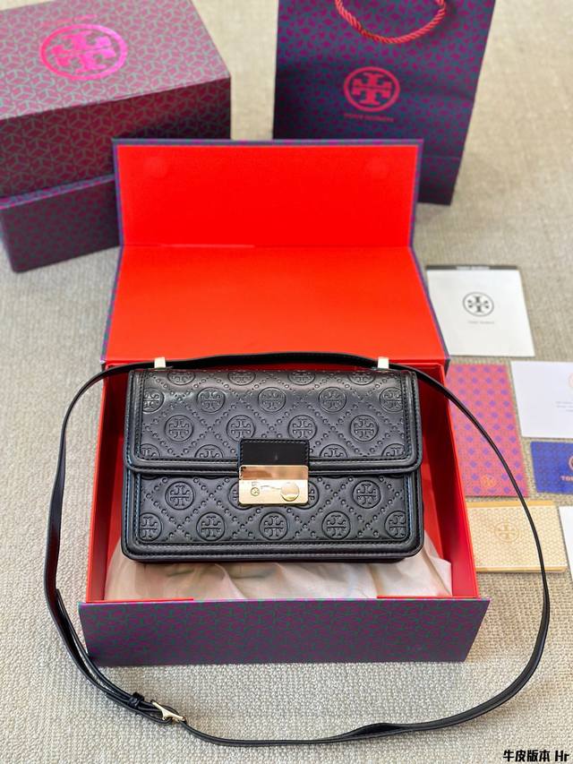 牛皮版本 原单品质 Tory Burch新款tb女包帆布老花斜挎风琴包双t单肩小方包 23 16Cm 牛皮版本 原单品质 Tory Burch新款tb女包帆布老花斜挎风琴包双t单肩小方包 23 16Cm