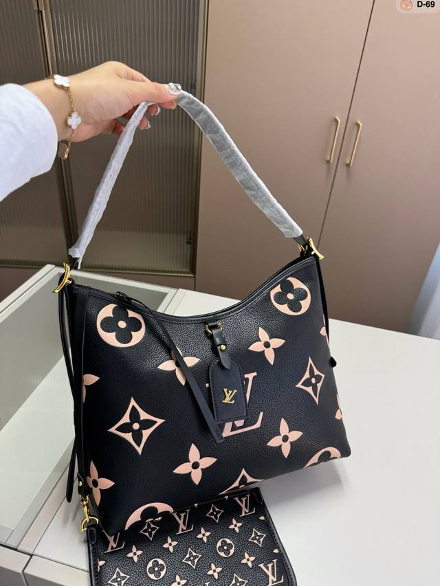 Lv Carryall购物袋 托特包 配置有子母袋和宽肩带 L新色！高级 细节细节 .完美 D-69尺寸30.12.25