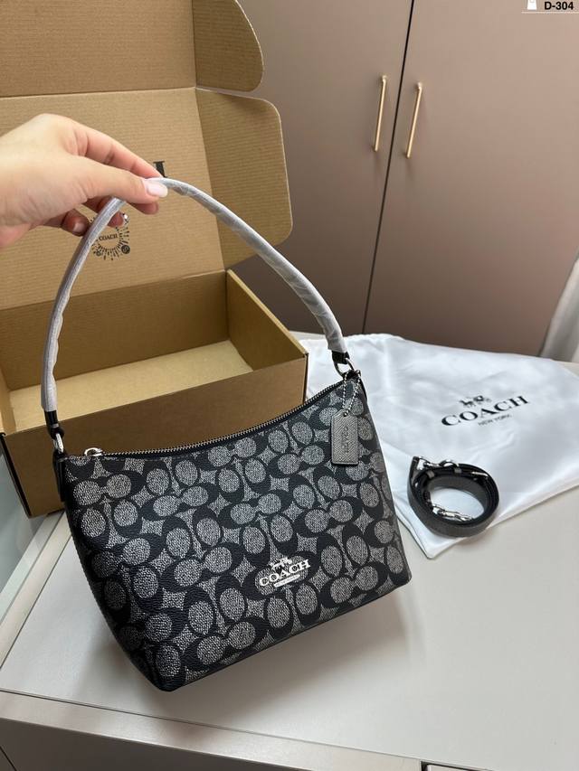 Coach 蔻驰腋下包 单肩包斜挎包手提包购物袋 容量非常可，很实用的一款d-304尺寸20.10.17飞机盒