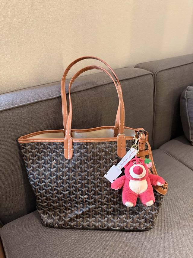 送挂件 戈雅购物袋 属于这个季节的购物袋 完美1:1定制 Goyard狗牙限定 实物真的很有质感 尺寸 33