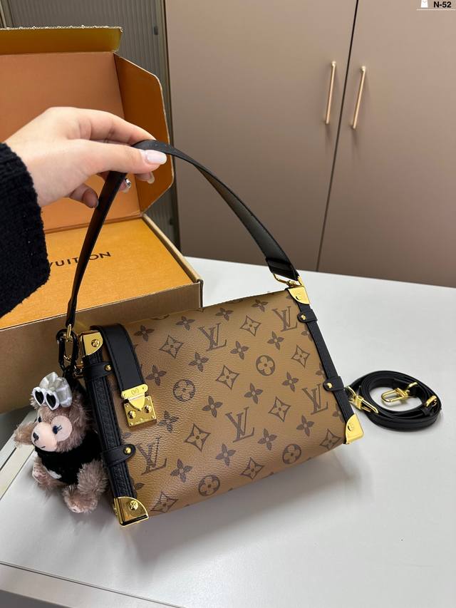 配挂件 Lv小箱子 谷爱凌同款 宽肩带不要太好看！ N-52尺寸23.8.16折叠盒