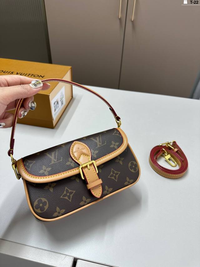 Lv 路易威登 Mini Diane迷你法棍包 T-22尺寸20.7.10折叠盒