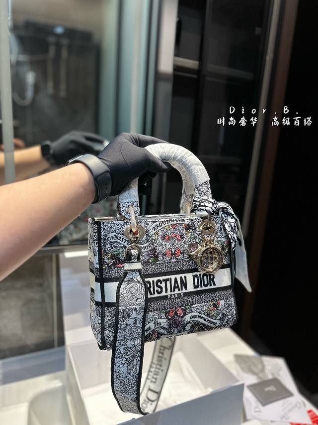 礼盒包装 迪奥 戴妃刺绣 独特的艺术气息 颜值高 集美必入尺寸23.20