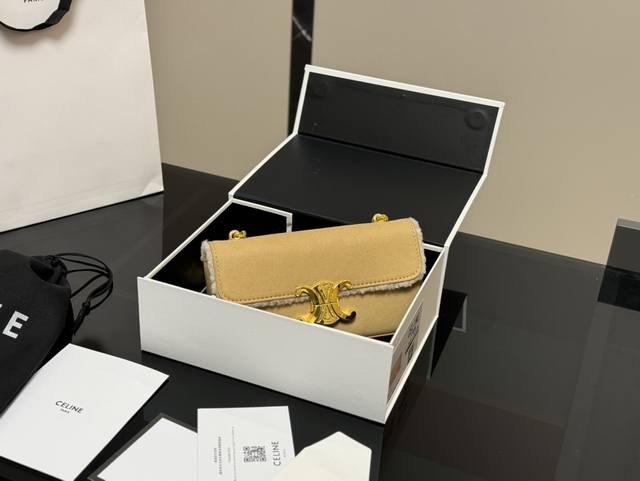 配折叠盒 Size：20*11Cm Celine 超美腋下包 凯旋门 升级版 重新出货 复古性感百搭小包 赛琳不容错过！！ 牛皮皮质 这个冬天您离不开它！