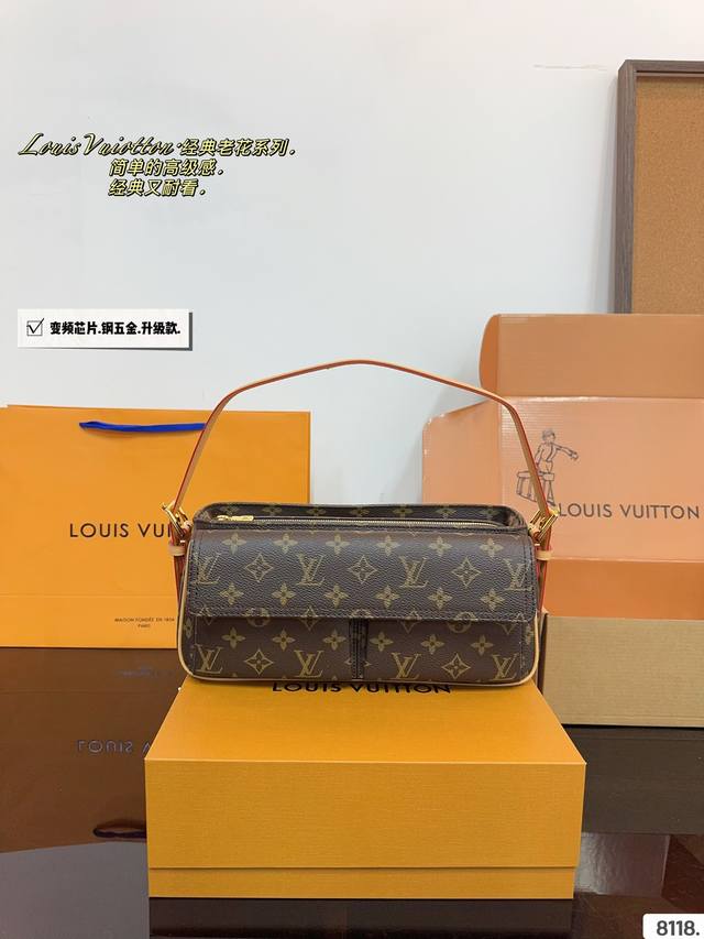 配礼盒 Lv 骆驼包 又被种草！单肩斜挎包.日本中古 Vintage包包v老花村上隆限定薇薇安女包lv老花限定 ！超美！好多网红潮人都在背 单肩斜挎背这款包看着