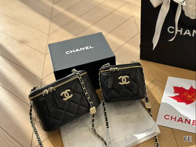 折叠盒 Chanel盒子包 时髦精必备款 超级精致 Size:18*10 11*8