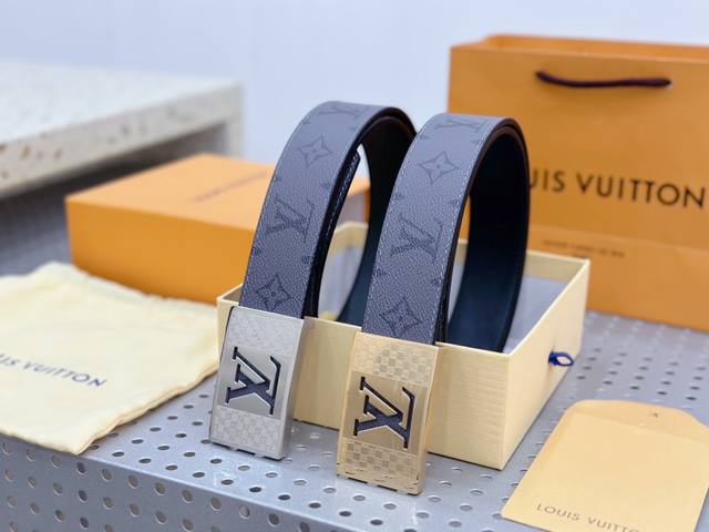 原单-Lv路易威登 标志性字母金属扣搭配经典棋盘格 老花3.8Cm宽度 原单-Lv路易威登 标志性字母金属扣搭配经典棋盘格 老花3.8Cm宽度