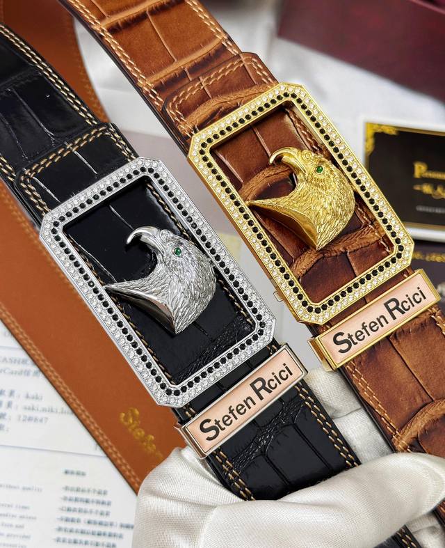 皮带: Stefen Rcici.史特芬.尼茨 腰带: 顶级原单复刻.私人订制高端特供版 等级: 进口原厂头层鳄鱼皮纹路-24K纯钢材质.镶钻石真空电镀工艺.老 皮带: Stefen Rcici.史特芬.尼茨 腰带: 顶级原单复刻.私人订制高端特供版 等级: 进口原厂头层鳄鱼皮纹路-24K纯钢材质.镶钻石真空电镀工艺.老