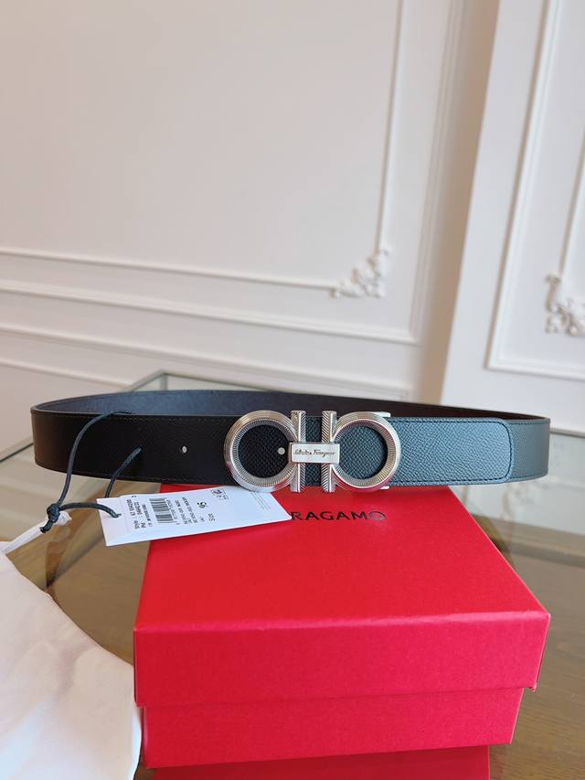 菲拉格慕3.5Cm 原厂皮料.精密黄铜五金、正品厂ip电镀！原版搭配