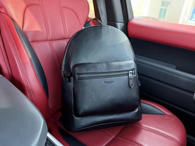 高端货 新款 “Coach 蔻驰”双肩包 Coach蔻驰升级版双肩包 Coach蔻驰 Cosmic Coach 32 品牌 印花 涂层帆布 双肩包 大号 男女情