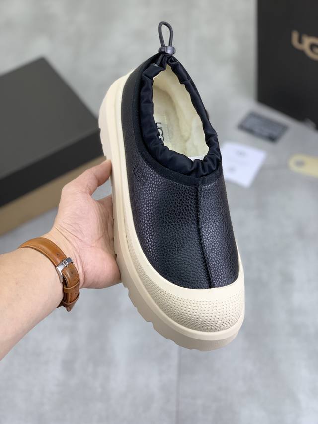 新款 情侣款 Ugg Tasman Weather Hybrid一秒蹬雪地靴 王一博同款经典tasman鞋型之上加入大橘底机能撞色设计环保防水防雪材质兼具时髦与