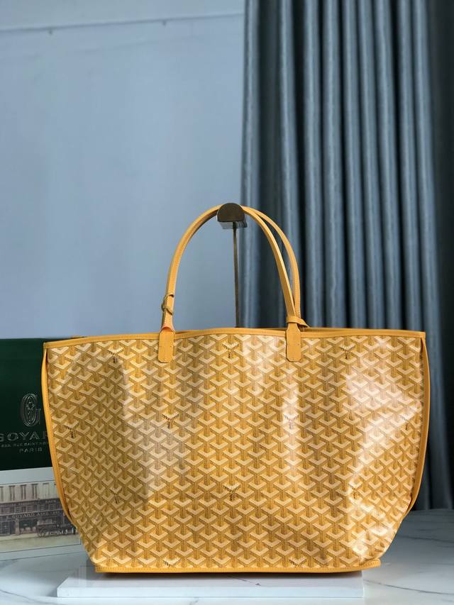 Reversible Anjou 双面托特大号 采用进口对版头层小牛皮定制goyardine 雨露棉麻对版对称花纹 高级感十足，随便什么颜色上身都好好看百搭不过