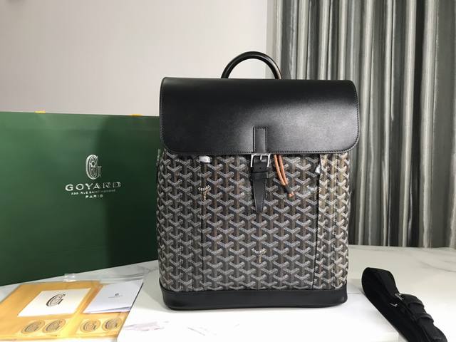 Goyard&Alpin 法语意为“登山者”，是城市冒险家。 是代表绅士亦充满冒险精神的alpin背包、纯手缝、法国进口蜡线、做工精细、面料耐磨、世代传承的传统