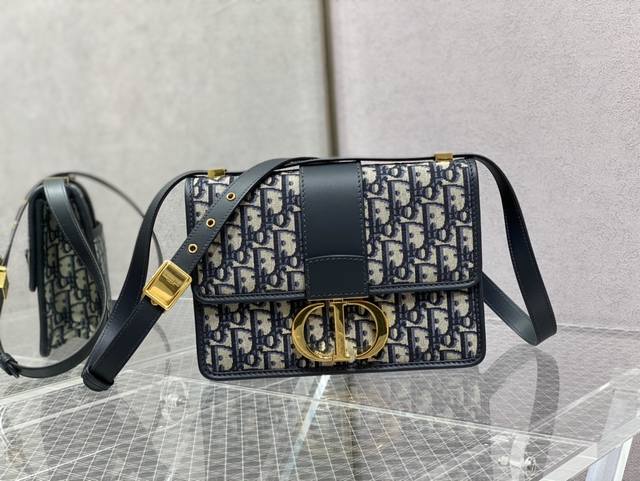 蓝布配皮 爆款现货蒙田30系列 皮肩带 3349 Size 24 Cm