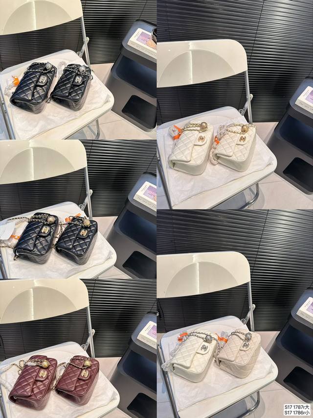 香奈儿金球方胖子 女人总是被这种小细节拿捏一 可以斜挎单肩流浪背 精致可爱 又有点leboy的休闲随性 链条任意调 巨百搭 注定是一只越用越爱 的包包 尺寸：横