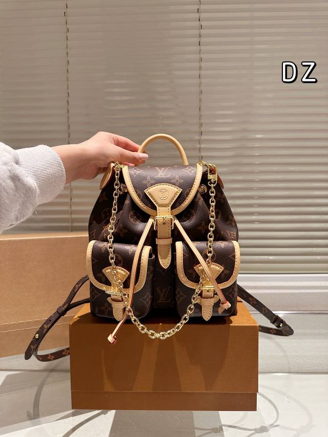 原单 Lv Duma双肩包 新款 老花小号bb双肩包 顶级牛皮 原单品质 尺寸23 28Cm 原单 Lv Duma双肩包 新款 老花小号bb双肩包 顶级牛皮 原单品质 尺寸23 28Cm