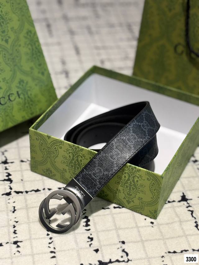 送男友必备品 Gucci 实在太高级啦 高版本！腰带 牛皮皮带～热门款 男女通用皮带里面最火的版本啦～质量很好 全套包装！五金绝对不褪色 皮带头和专柜一样的哦～