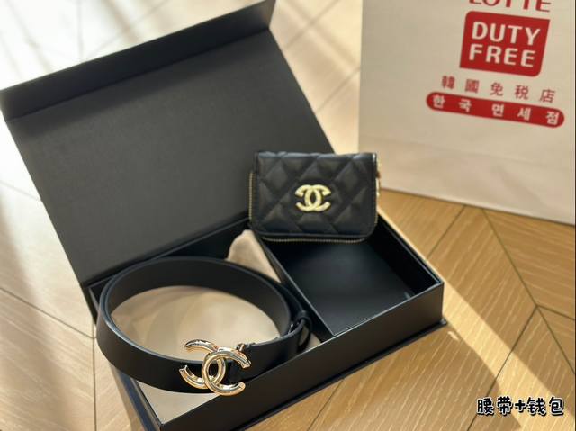 Chanel套盒 腰带+钱包 送人自留有面子 Chanel套盒 腰带+钱包 送人自留有面子