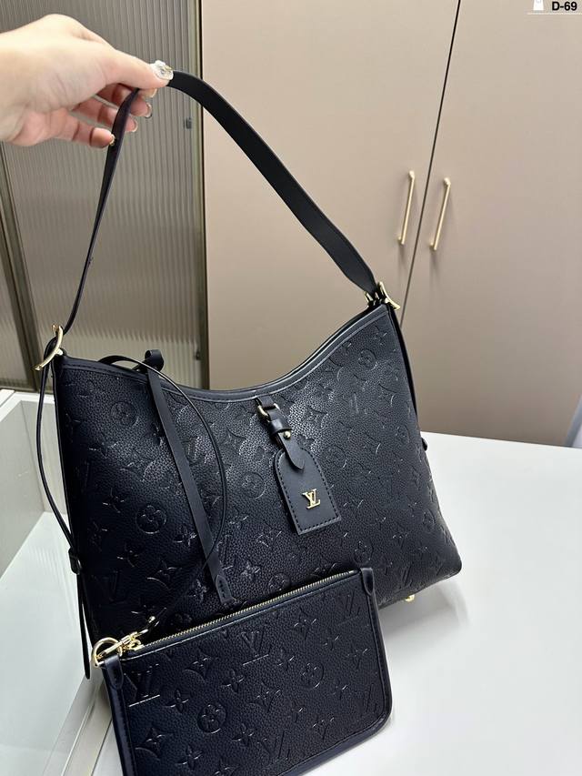 Lv路易斯威登carryall购物袋 手提单肩斜挎托特包新款购物袋 D-69尺寸30×27