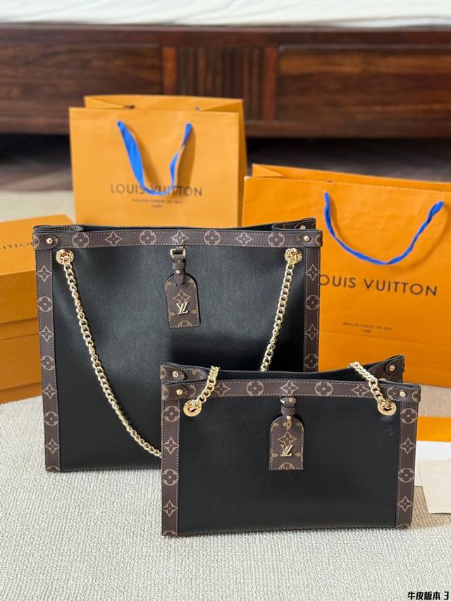 牛皮版本 立款 横款 Lv I Low Key 系列 托特包 Lv高级感大手袋登场 爱了爱了 低调又实用的托特 质感奢华 这款也是可以调节肩带，容量很大，很适合
