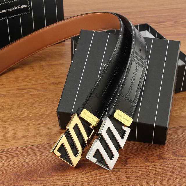 -工厂直发杰尼亚 男士腰带 全套包装 宽度 38Mm宽度 精品五金纯钢包头扣 真空电镀原厂皮料 双面原厂定制进口面料 -工厂直发杰尼亚 男士腰带 全套包装 宽度 38Mm宽度 精品五金纯钢包头扣 真空电镀原厂皮料 双面原厂定制进口面料