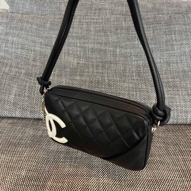 CHANEL VINTAGE 康鹏腋下包 尺寸：21x13x3cm