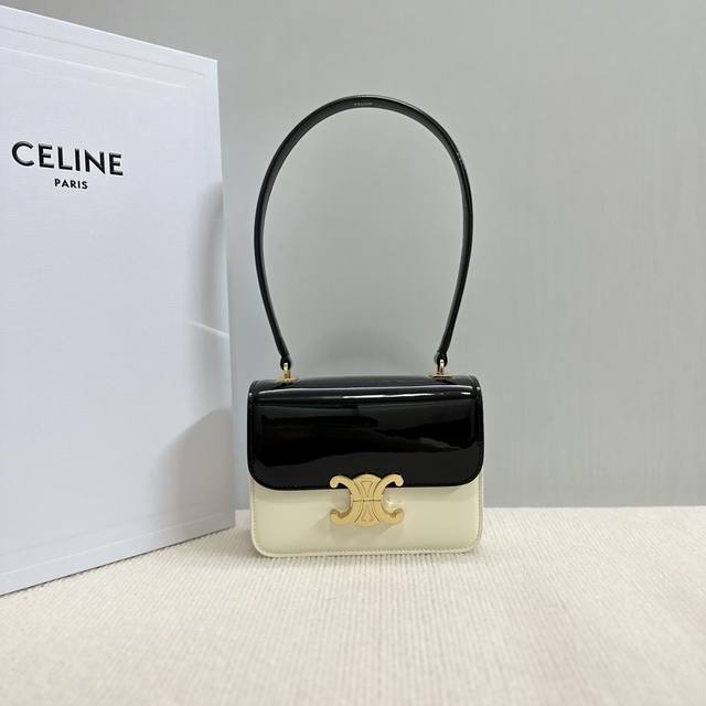 正品级 CELINE24｜TEEN GARANCE漆面牛皮革手袋- 极致丝滑新品GARANCE CELINE的黄金60年代，一定要拥有的漆皮手袋 -恰到好处的精