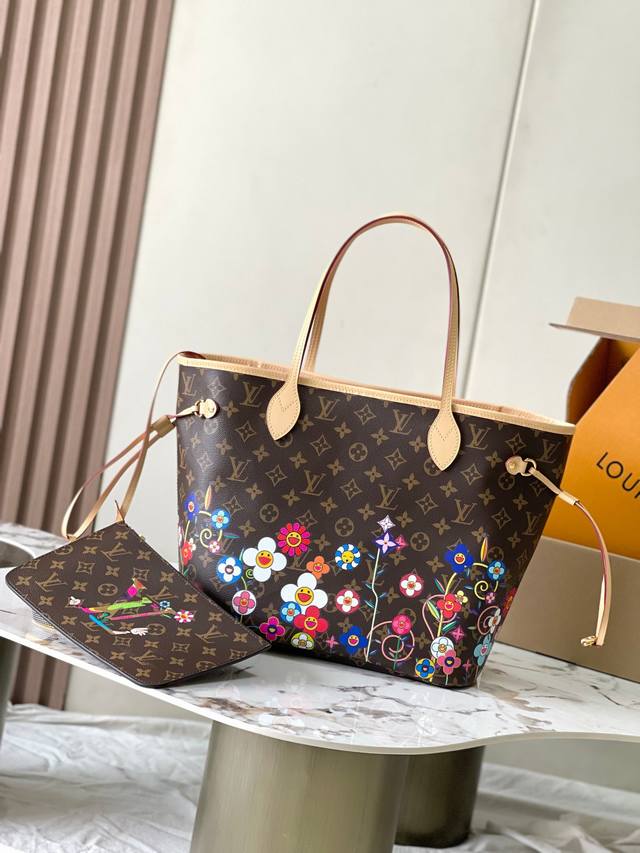 特级Mb163C01芯片版原厂皮 本款Neverfull Mm 手袋型号：M13271老花163C01芯片版材料：A级全钢五金，进口原厂面料包装：全套原厂免税M - 点击图像关闭