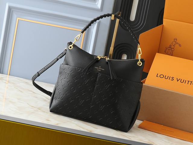 升级原版 M45522，43170 此款Monogram帆布材质 全新风格的Melie手袋 时尚必备单品 Veau Cachemire 皮革材质 全皮压花编织手