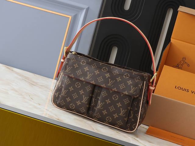 升级原版 M51160 M51164 M51165 M46999 中古包大号手袋 手提包小骆驼来袭 时尚网红博主各种推荐的新宠小骆驼 ～超级火爆腋下包，包身立体