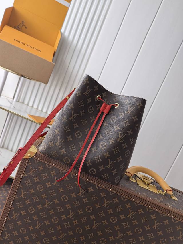 动态芯片 顶级原单 M44022粉 M44887焦糖 M44020黑 M44021大红 本款 NéOnoé 水桶包以 Gaston-Louis Vuitton