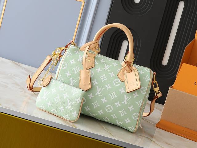 升级原版 M24426 M24425 M24424 M24423 M24443 M本款 Speedy BandoulièRe 25 Monogram Leath