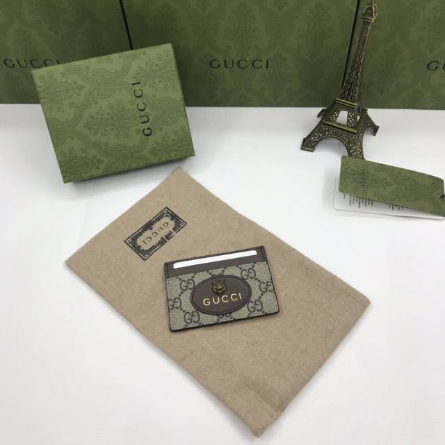 顶级配绿盒包装 G家最新款！专柜品质！原单皮质！采用进口顶级牛皮皮质，实物实拍，款号：597557！颜色：啡黄色／小虎头！尺寸：10X7Cm！