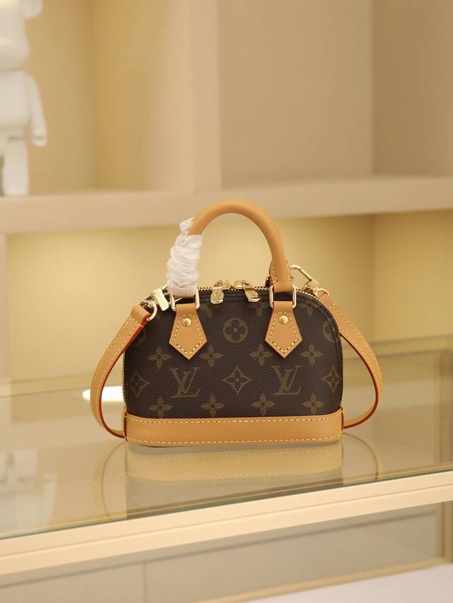 顶级原单变码芯片版 M82717 老花 变色皮 Alma Nano 贝壳手袋 迷你贝壳包系列 New Launch Nano Alma 手袋 用微型版本再现象征