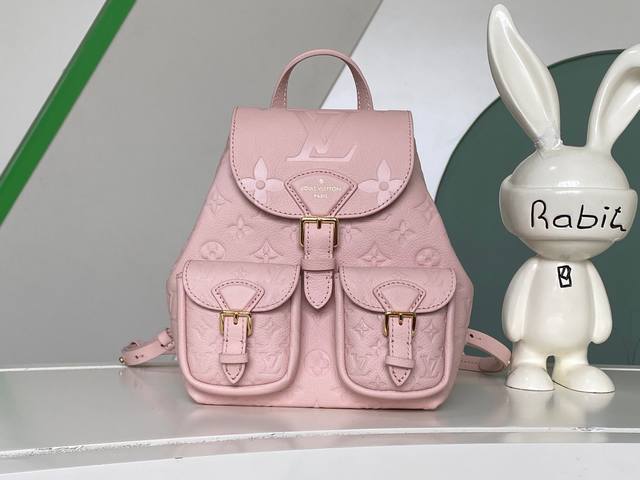 海原外单 独实家拍 动态芯片 M47074粉色本款 M47106奶白 M47072黑色 Backup 双肩包取材 Monogram Empreinte 牛皮革, 海原外单 独实家拍 动态芯片 M47074粉色本款 M47106奶白 M47072黑色 Backup 双肩包取材 Monogram Empreinte 牛皮革,