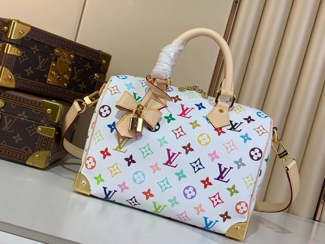 厂价 。 最高版本原厂皮顶级原单配专柜全套包装 Lv X Tm Speedy BandoulièRe 25 手袋 M13805 M13085 本款Speedy - 点击图像关闭