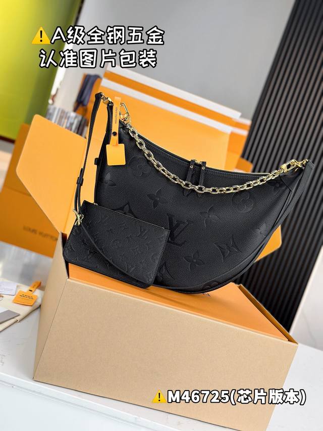 特级Mb原厂皮 Loop Hobo 手袋 型号：M46725 材料：A+级全钢五金，进口原厂皮 包装：全套特级免税Mb包装 尺寸：38X26X10Cm