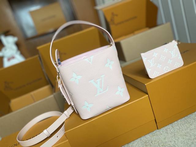 顶级原单 M14356 粉色支持Nxp芯片感应 动态芯片 本款 All In Bb 手袋以 Monogram Empreinte 皮革演绎 Lv Milky W