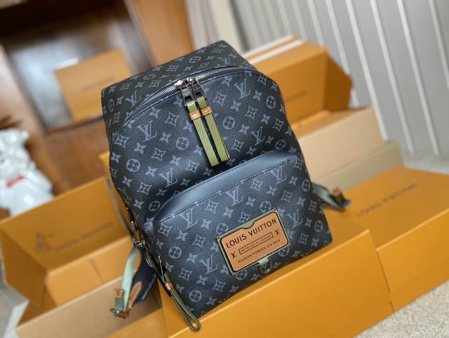 顶级原单 M45218支持Nxp芯片感应 动态芯片双肩包 Apollo采用柔软的Monogram Eclipse涂层帆布面料、是风格与功能的完美结合、拥有一系列