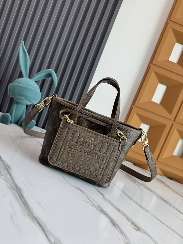 独家背景 动态芯片 顶级原单 小号M12099黑色 M12109灰色 M12106玫红 Neverfull BandoulièRe Inside Out Bb