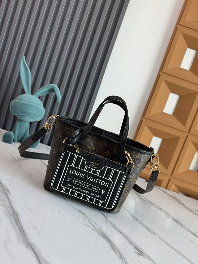 独家背景 动态芯片 顶级原单 小号M12099黑色 M12109灰色 M12106玫红 Neverfull BandoulièRe Inside Out Bb