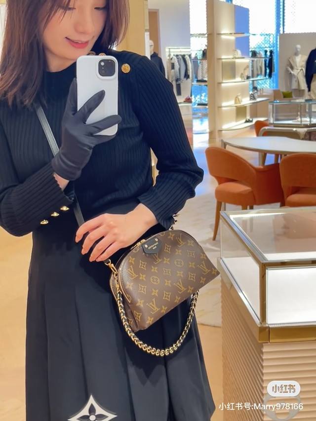 顶级原单全钢五金变码芯片 Be Alma 手袋 型号：M12996 老花 黑皮 Be Alma Ltxph手袋融汇品牌标志性 Alma 手袋和化妆包设计，于 2