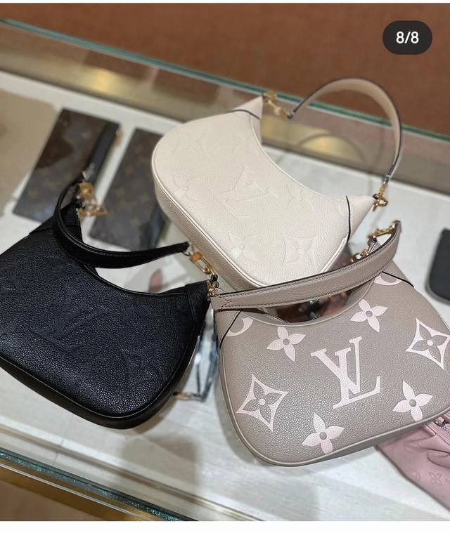 芯片版对版开发细节完美原单五金 Bagatelle 手袋 M46112大象灰本款 Bagatelle 手袋以 Monogram Empreinte 软粒面皮革塑